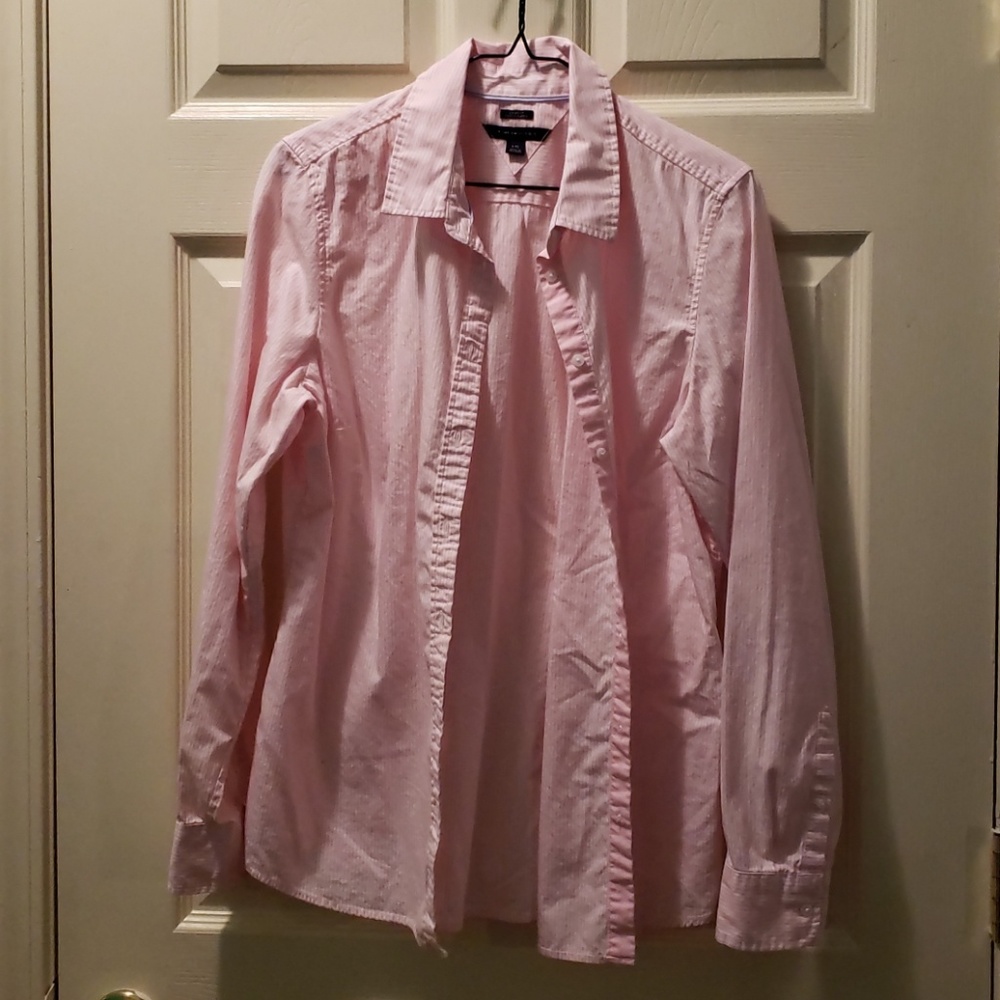 Long sleeve button down Tommy Hilfiger shirt, worn